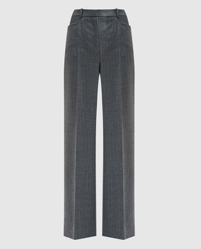 Tom Ford Gray pants made of wool with lurex PAW584FAX1262