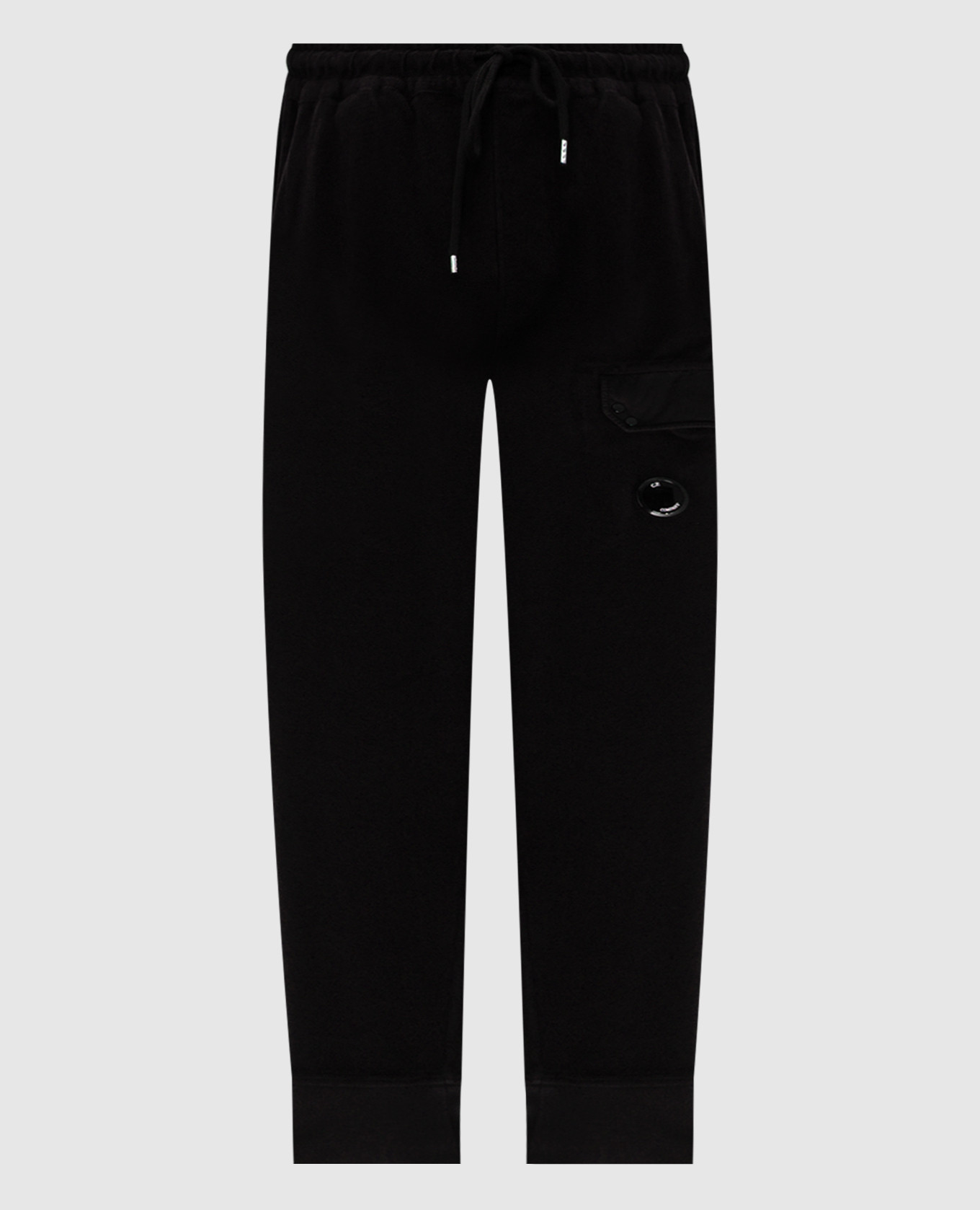 Black joggers with logo patch C.P. Company