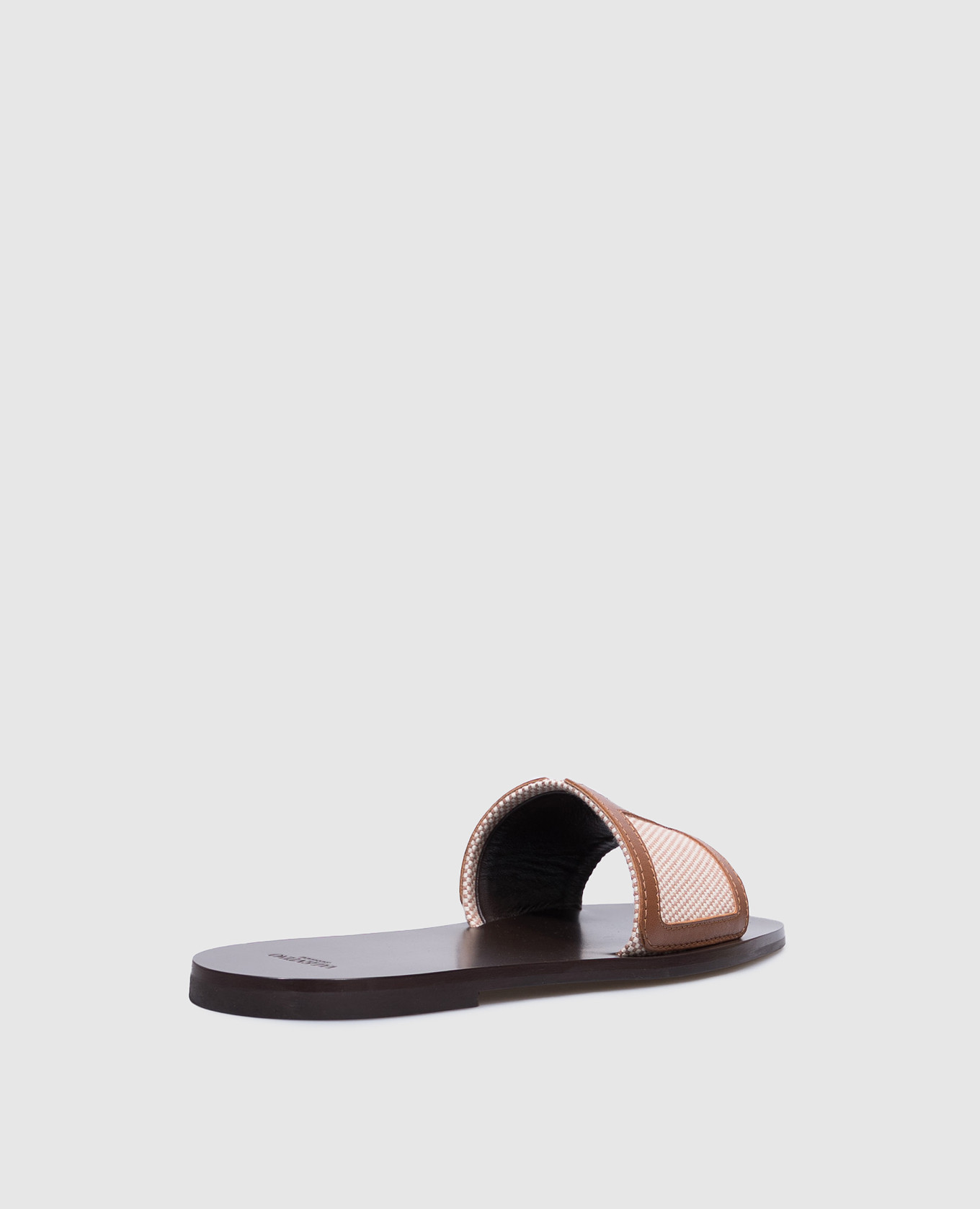 

Viva Superstar Slide Brown Combination Flip Flops Valentino