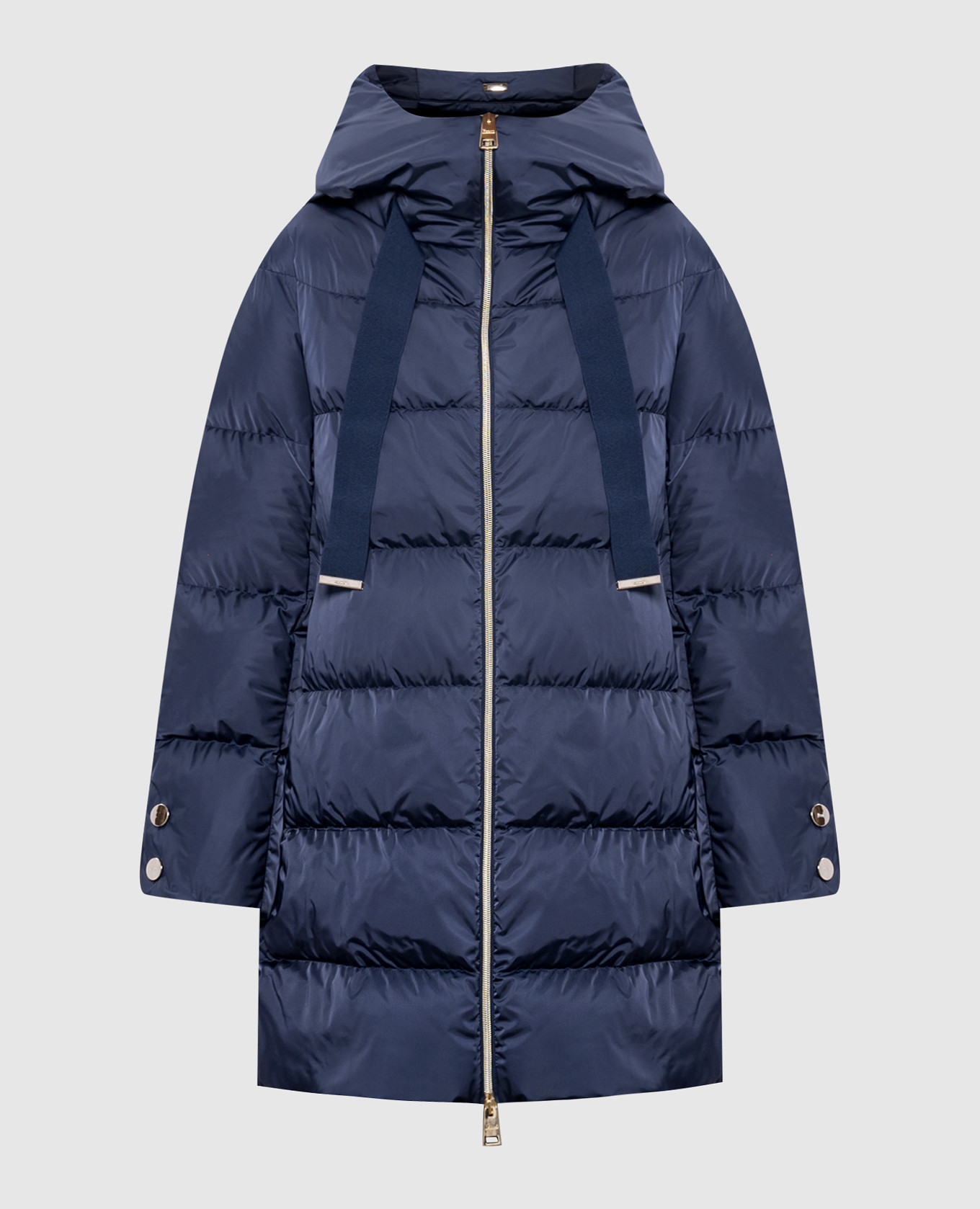

Blue down jacket with logo Herno