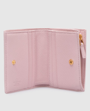 Valentino Pink leather wallet with logo 6W2P0AJ5SNP