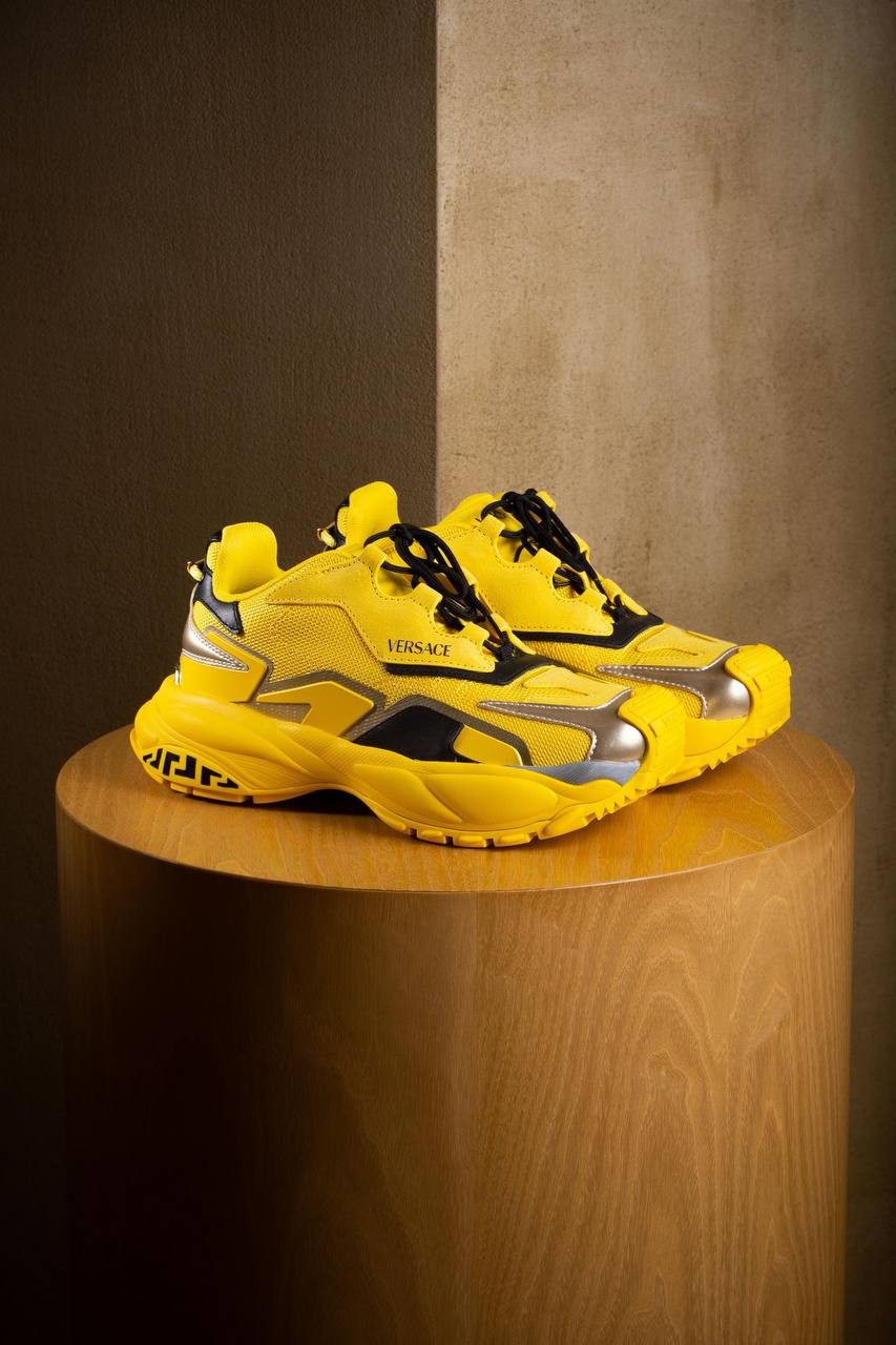 

Yellow Mercury combination sneakers Versace