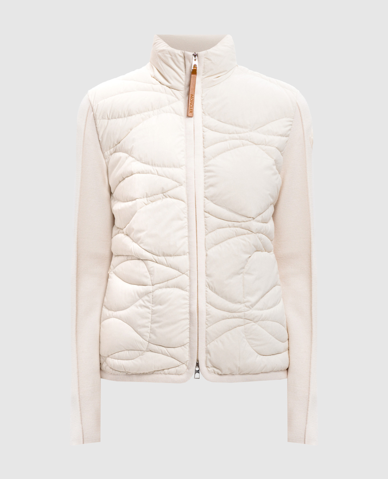 

White combination jacket with logo Moncler