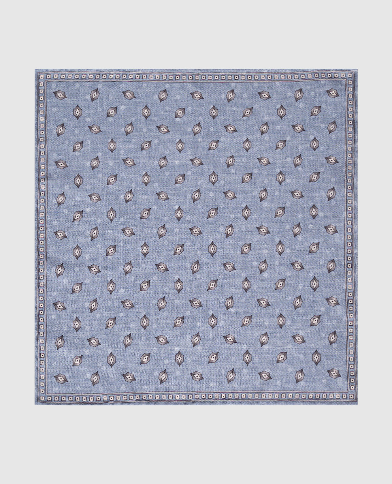 

Blue double-sided printed silk pachet Brunello Cucinelli