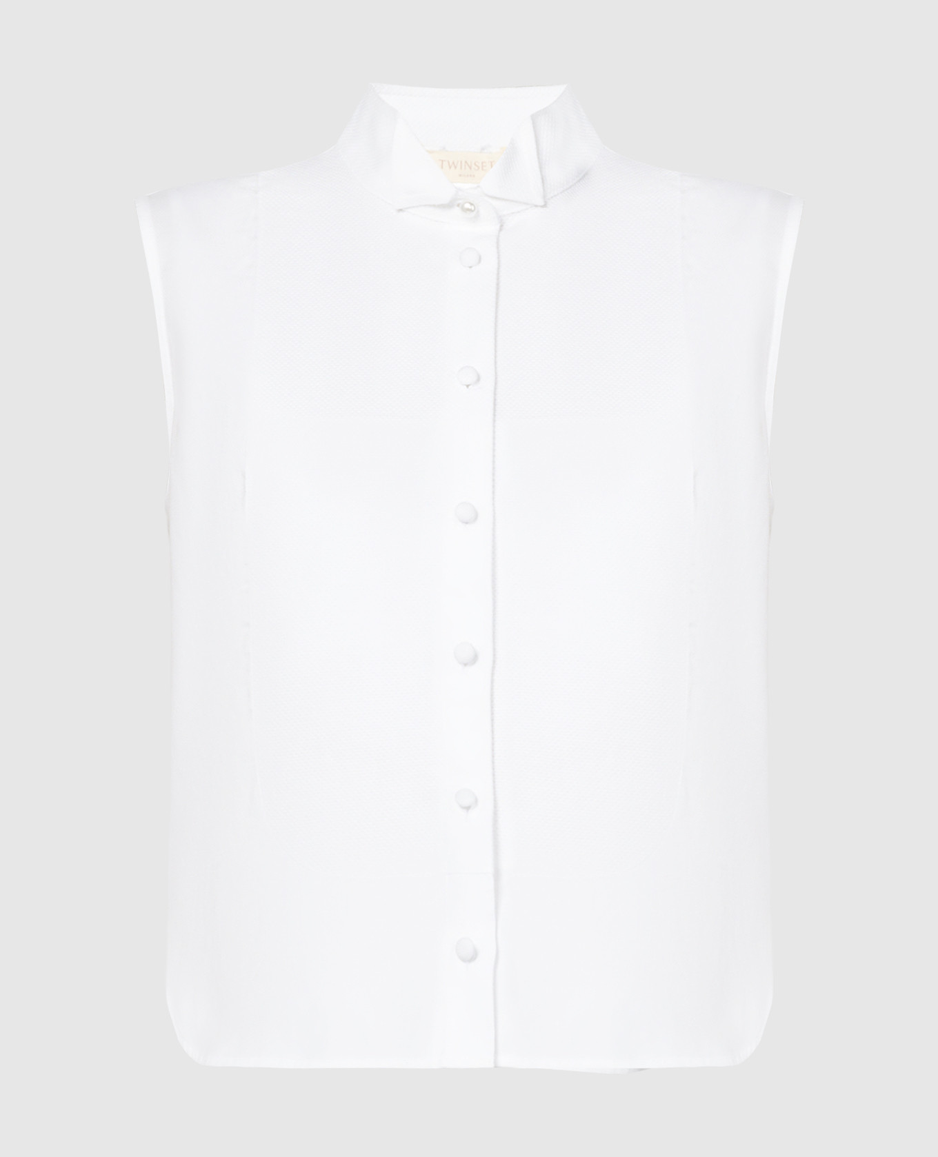

White top with logo Twinset