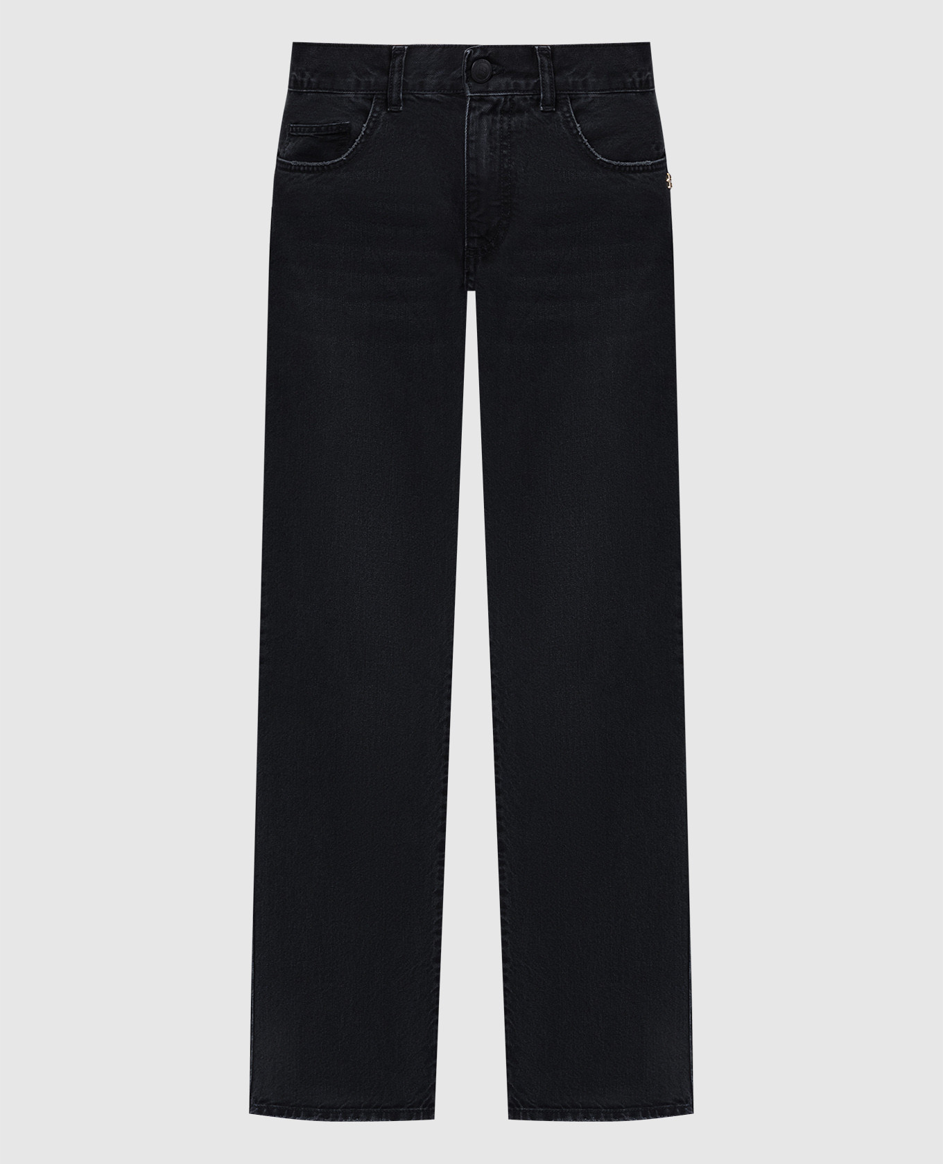 

Black jeans with metallic logo Ballantyne