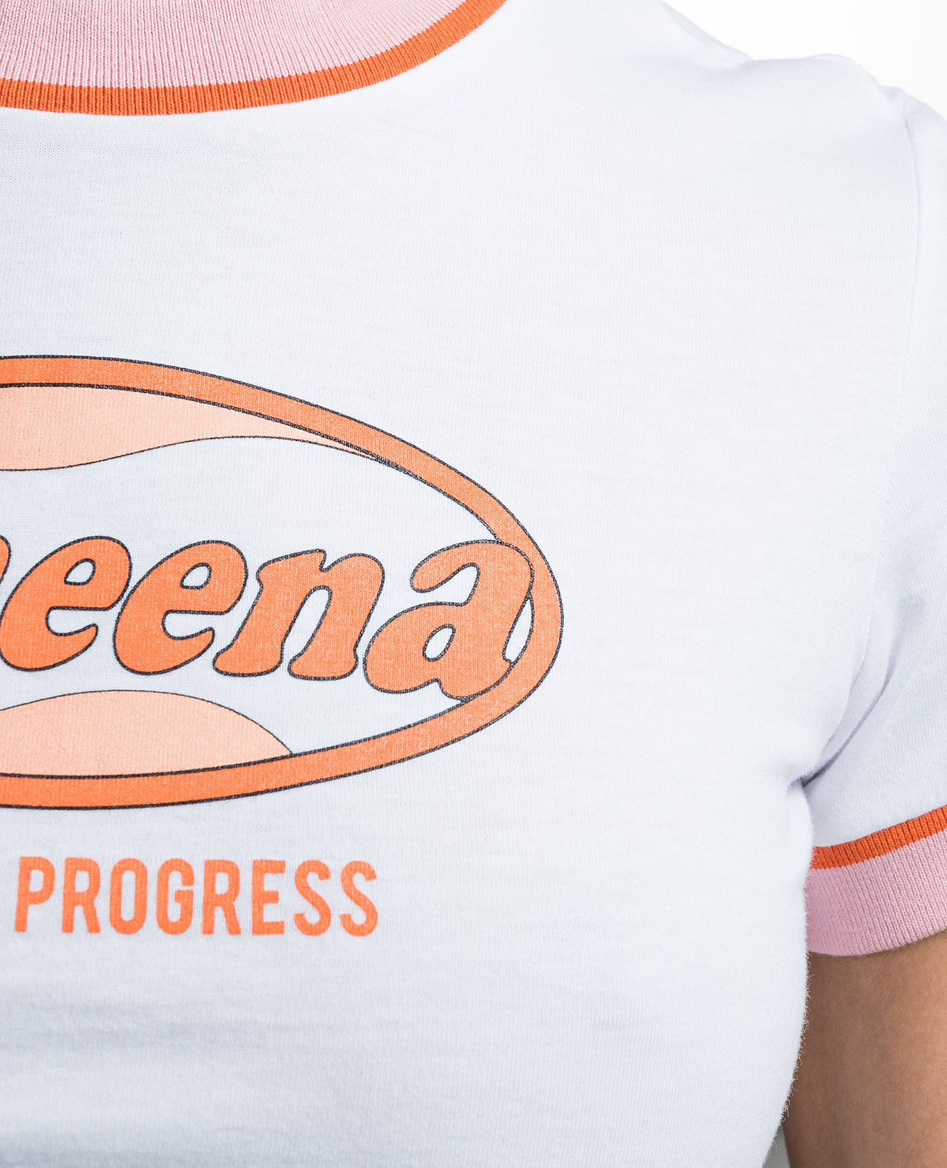 White T-shirt TINY with logo SSHEENA 5