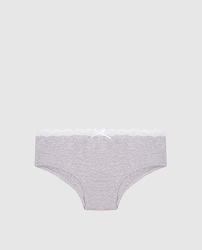Story Loris Children's gray panties with lace 36677812