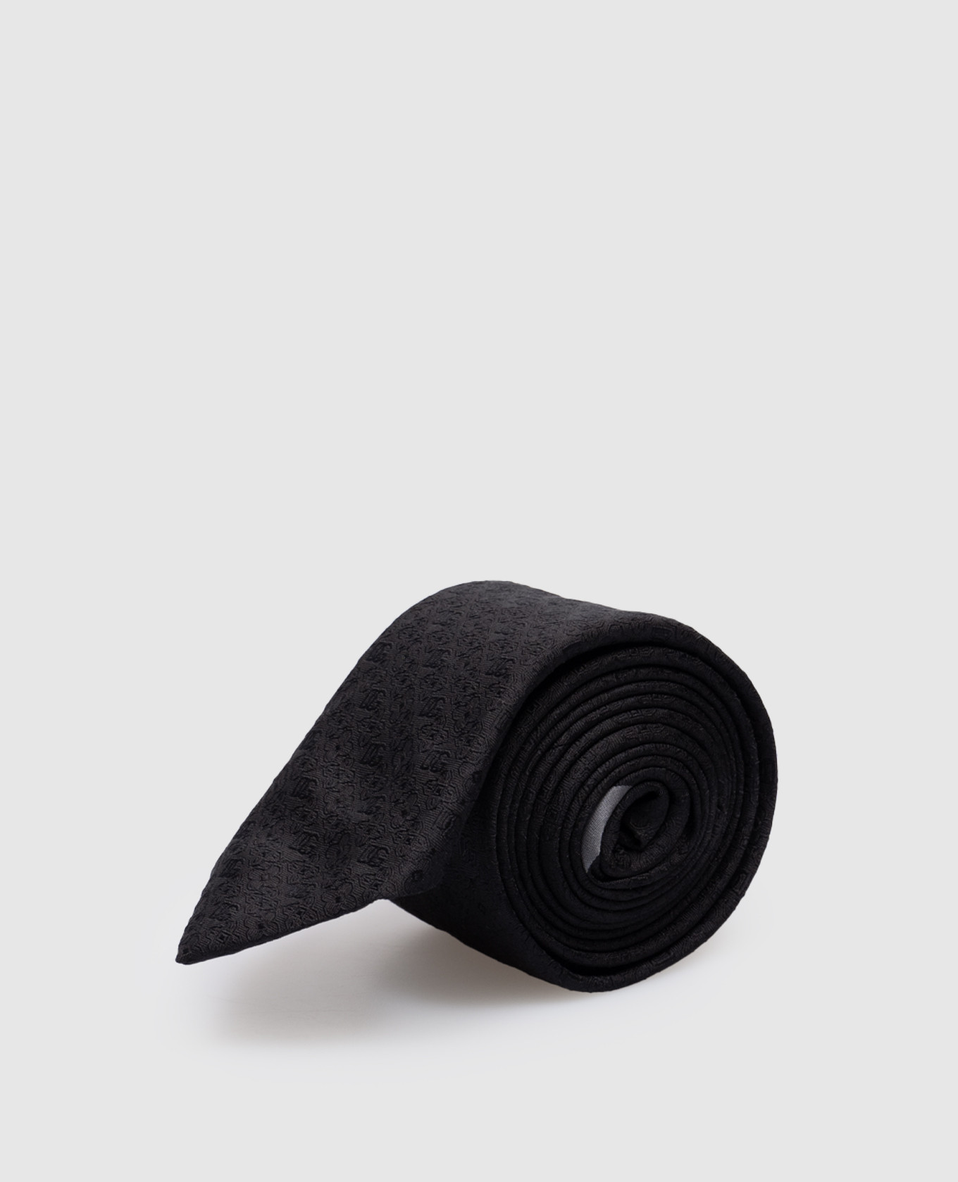 

Black silk tie with DG logo pattern Dolce&Gabbana