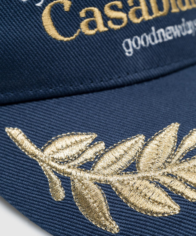 Casablanca - Success blue cap with logo embroidery  display picture 3