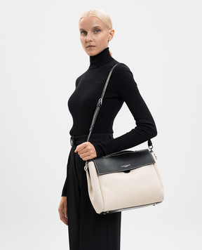 Gianni Chiarini Clio beige combination satchel bag BS11620SALPL