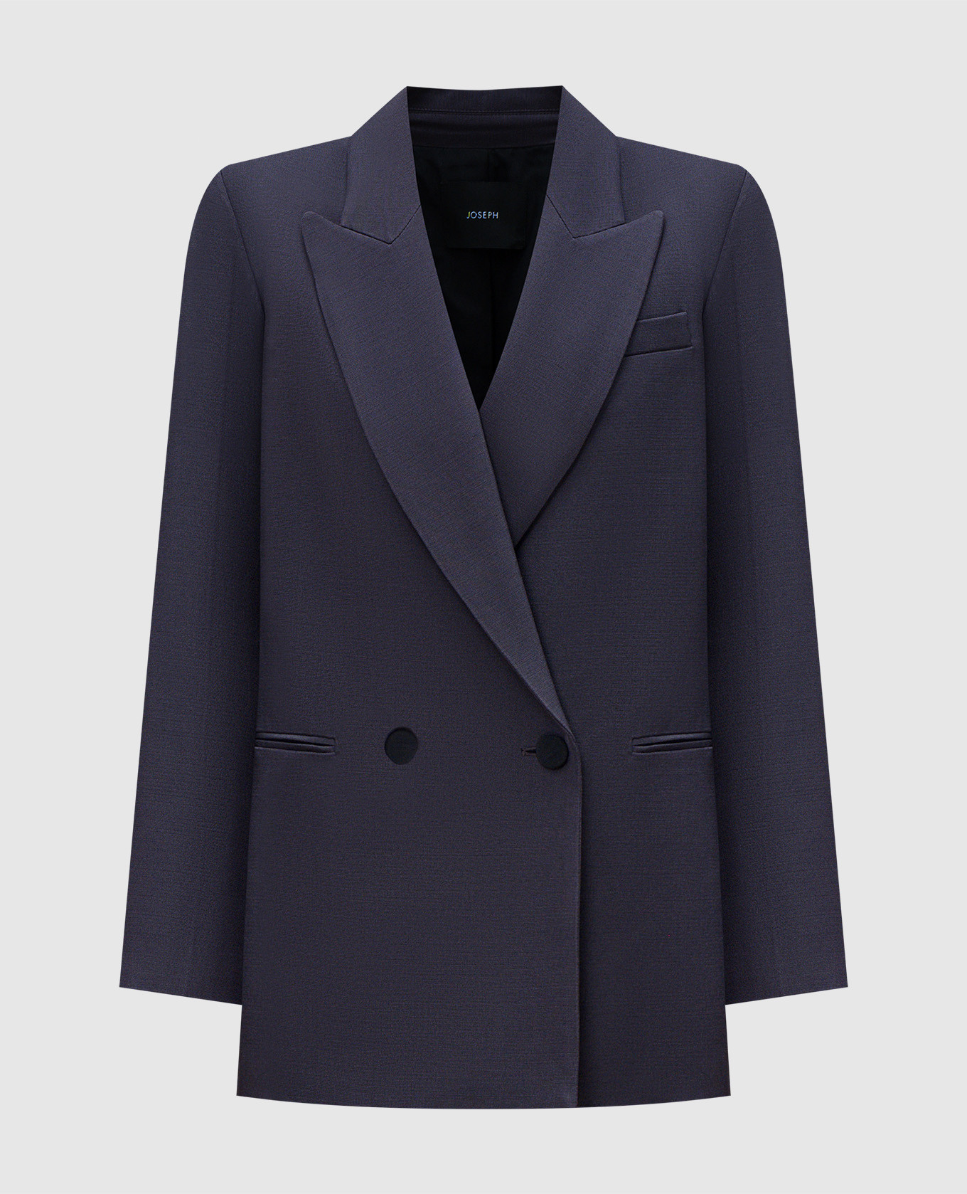 Joly purple double-breasted wool and silk jacket JOSEPH