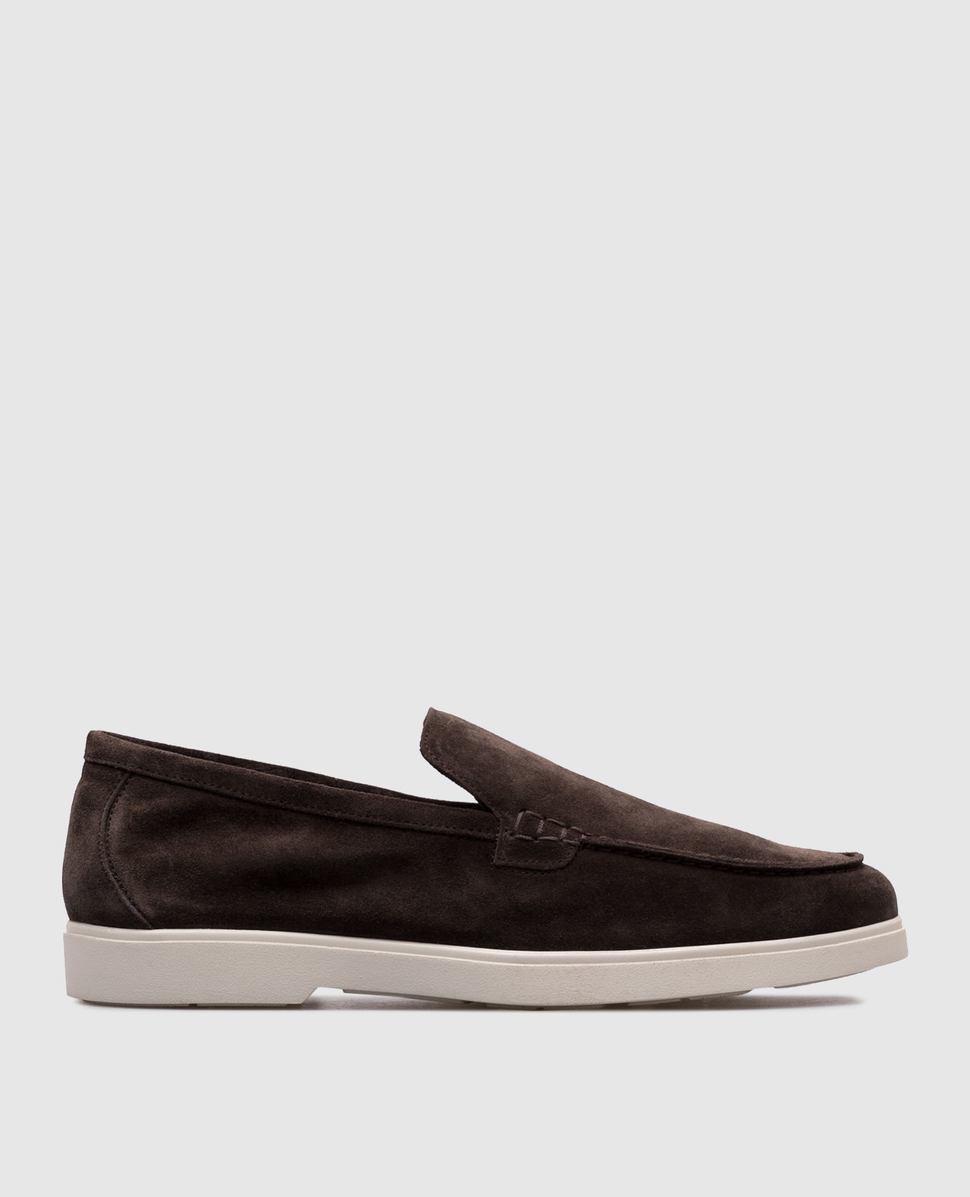 SAVILLE brown suede loafers MooRER