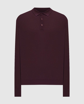 Stefano Ricci Purple wool polo with monogram K303025P03F25345