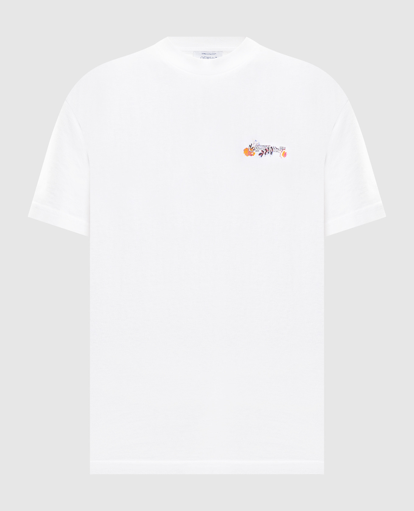 White T-shirt with Flower logo print Off-White