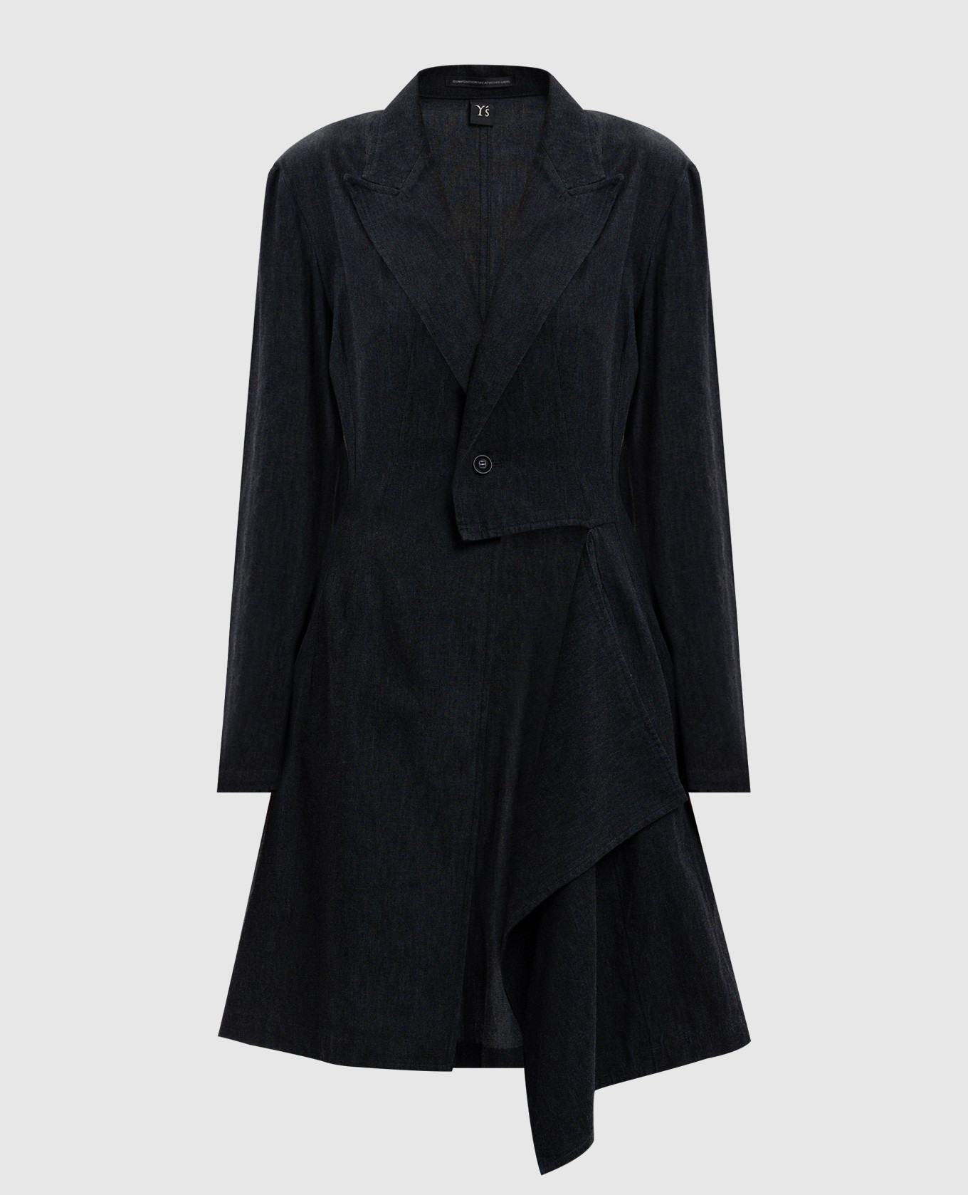 Gray long jacket Y`S Yamamoto