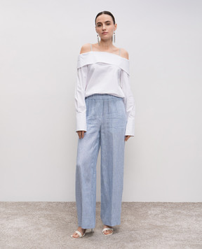 Peserico White blouse with open shoulders E0651408928