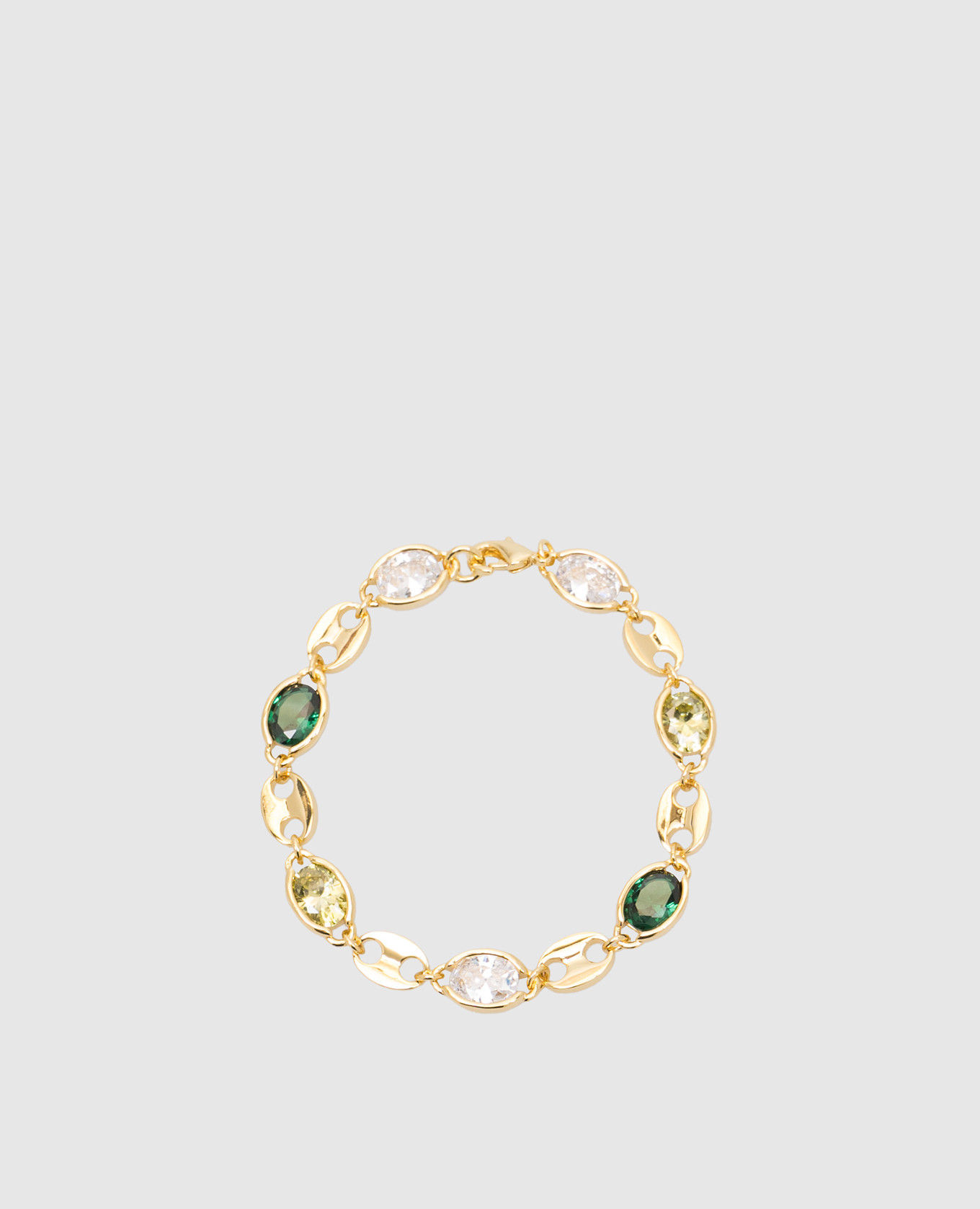 

Mixed Feelings gold chain bracelet with stones Darkai, Golden