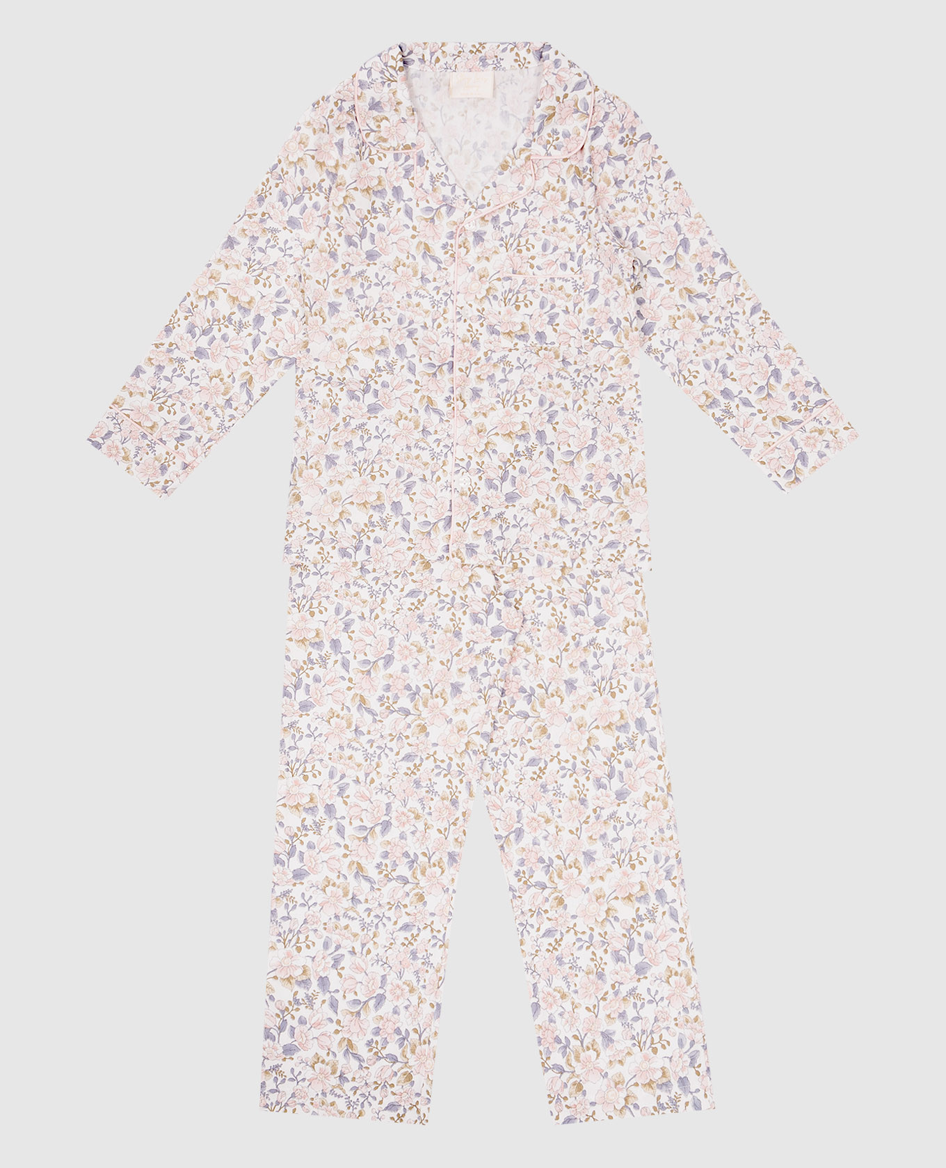 

Children's white pajamas in a print Story Loris