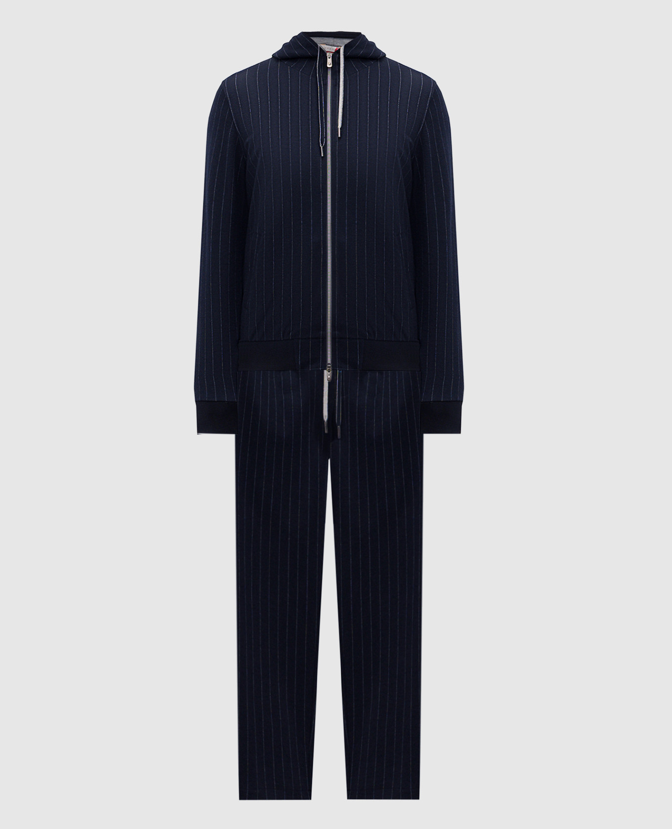 Blue striped wool tracksuit CAPOBIANCO