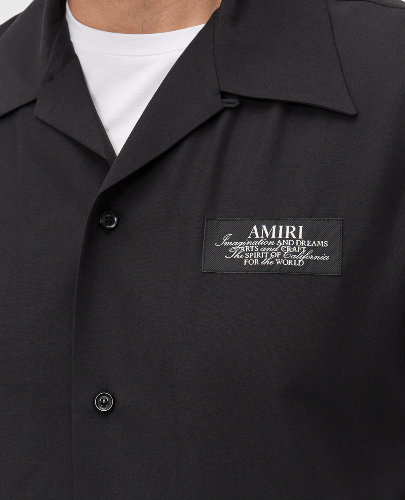 

Black SPIRIT shirt with logo AMIRI