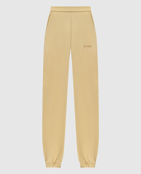 The Attico Yellow joggers with logo 250WCP00034JJF003AA