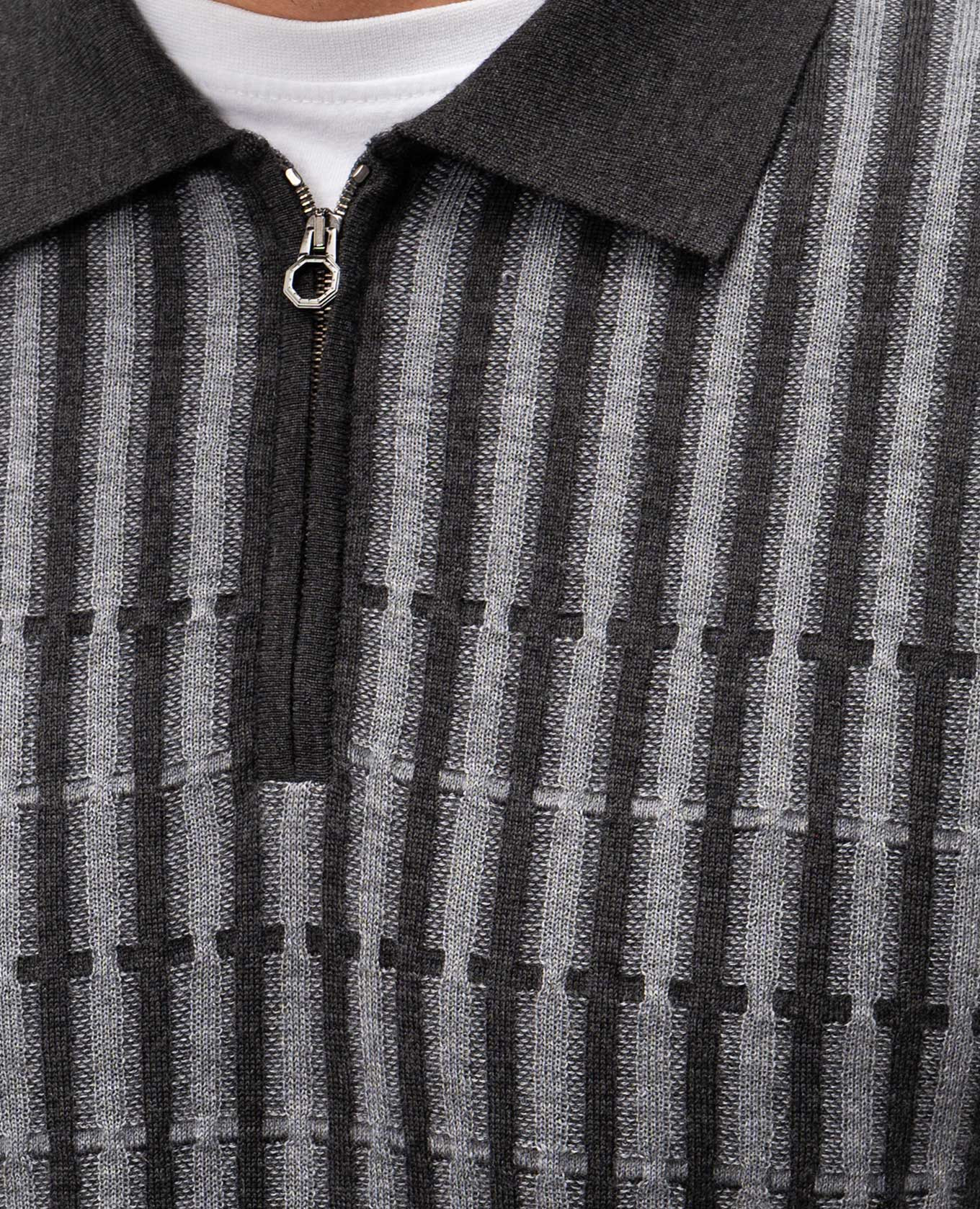 

Gray wool, cashmere and silk polo shirt Stefano Ricci, Grey