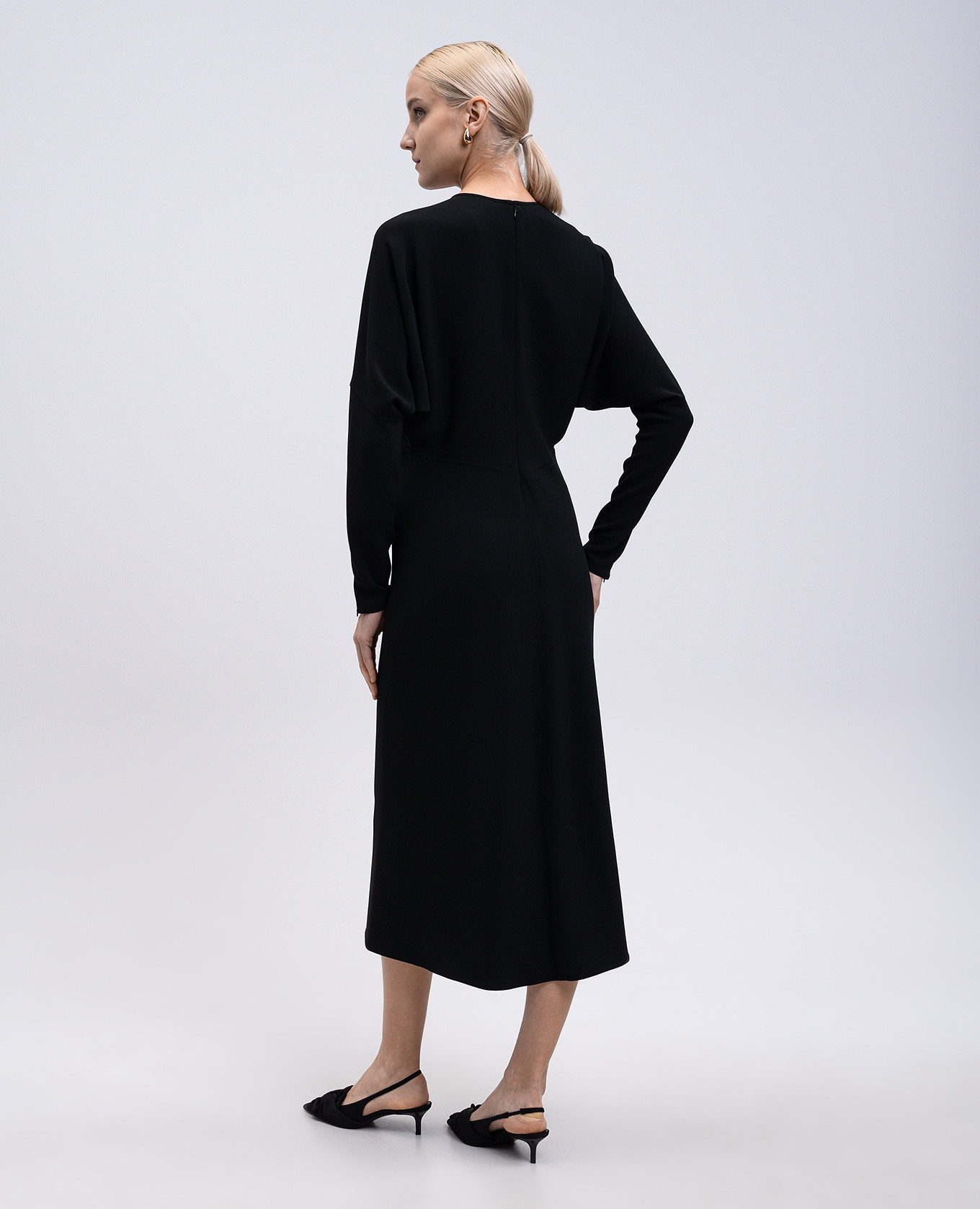 

Black Dolman Midi Dress Victoria Beckham
