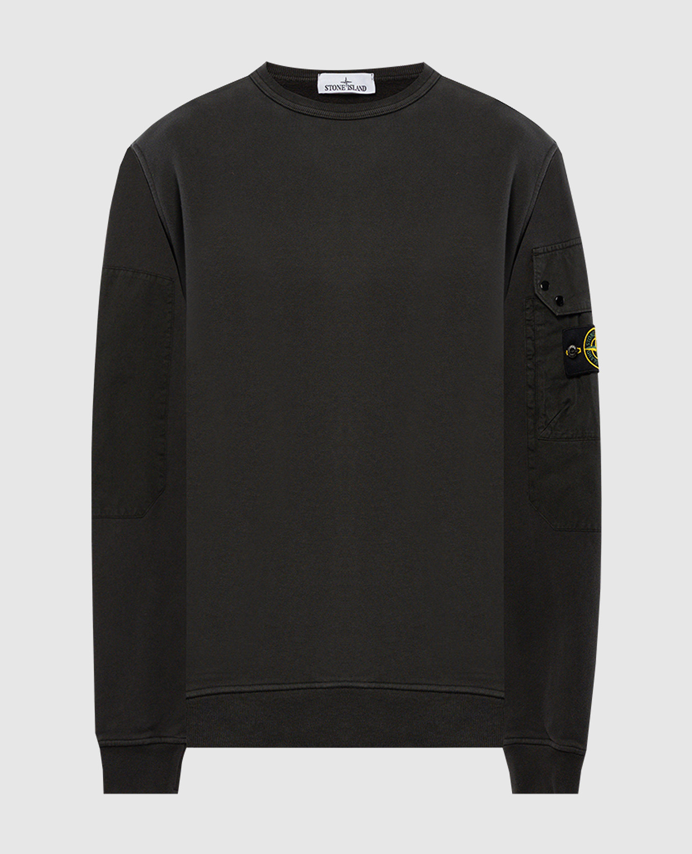 

Gray sweatshirt with logo patch Stone Island, Grey