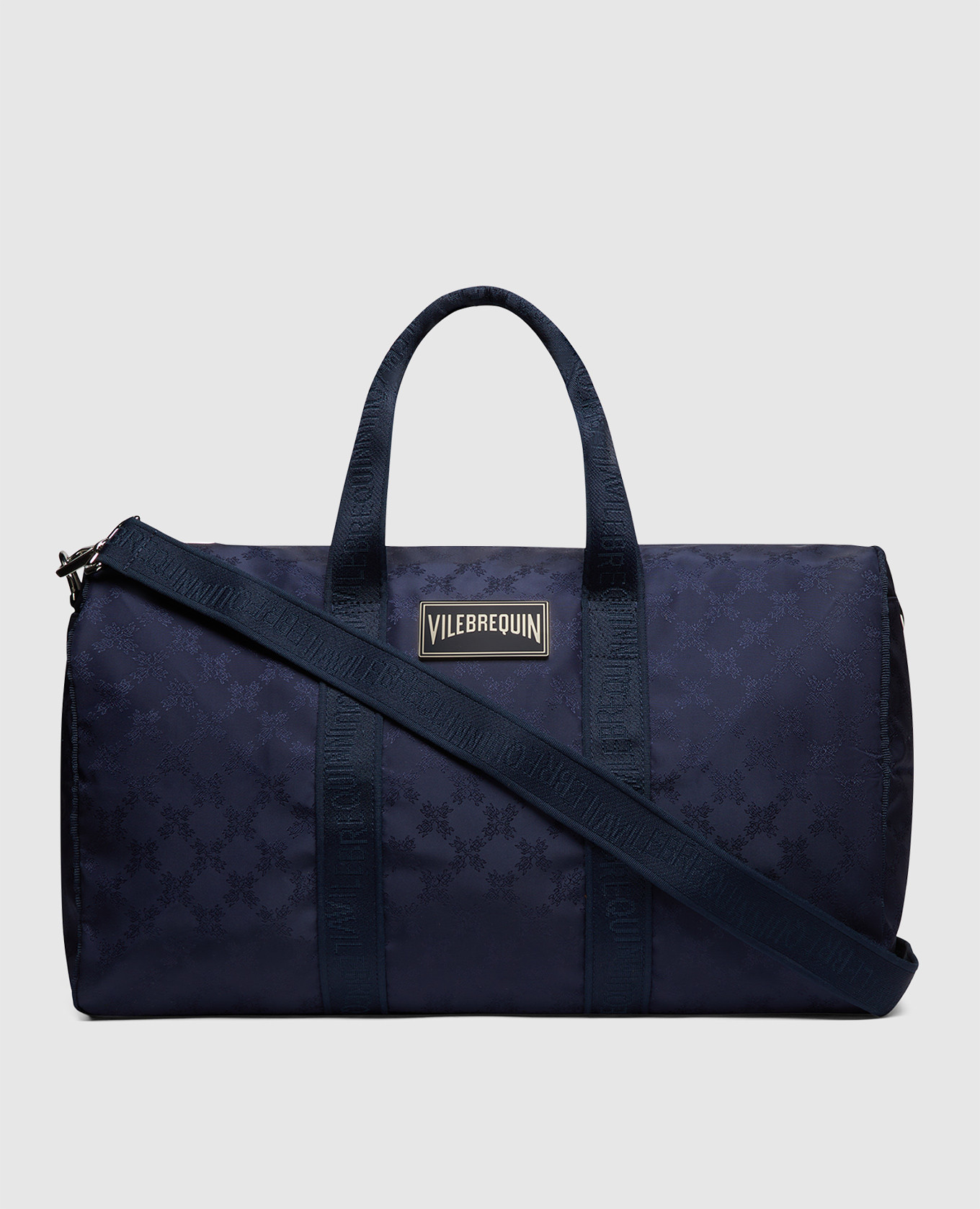 

Turtle Dance travel bag in blue with metallic logo Vilebrequin