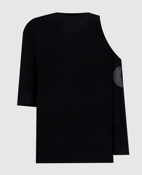 Jacob Lee Black sweater with silk and cashmere WCT0235SS25B