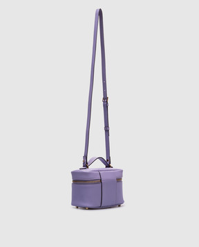 Versace Purple Leather Tag Vanity Bag 10183001A13171