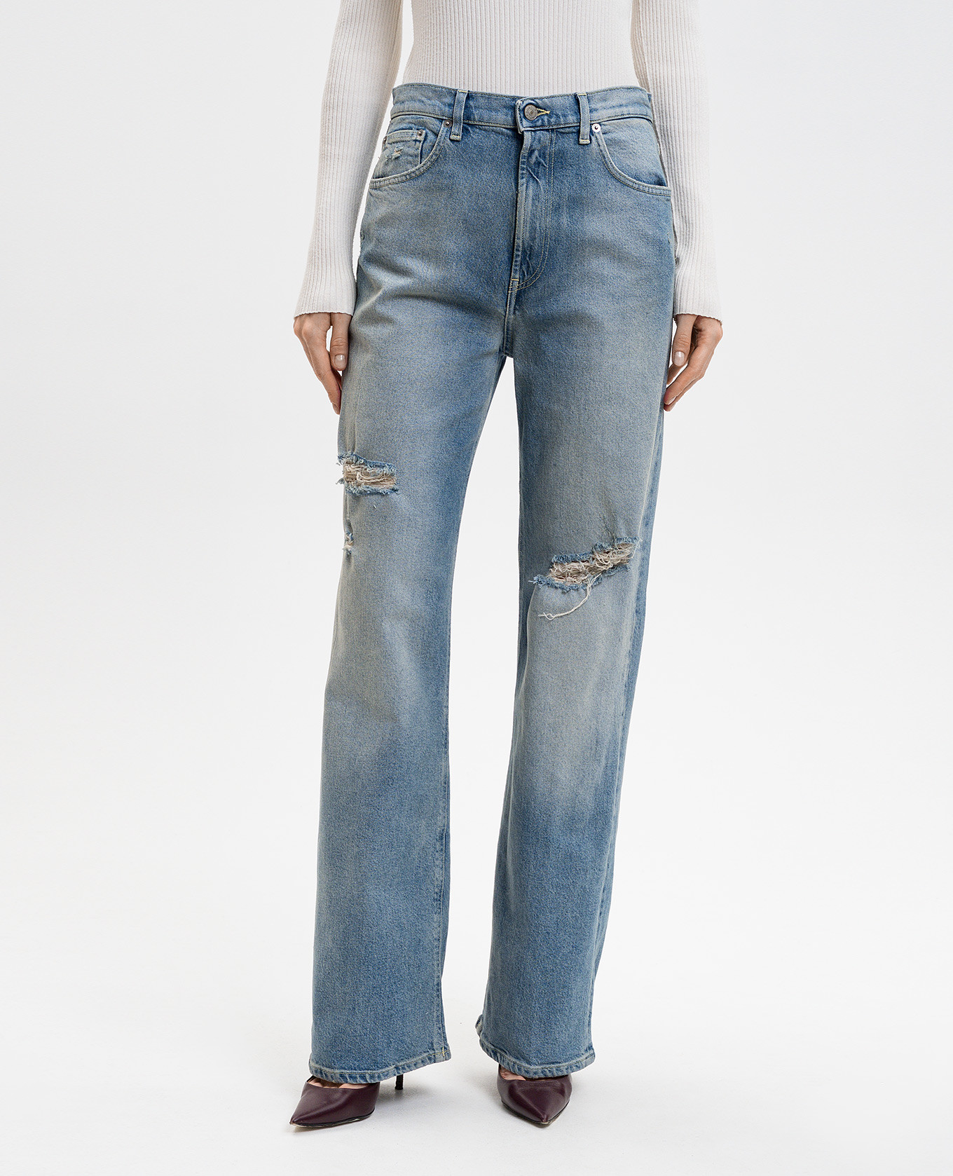 

Francine blue ripped jeans Dondup, Light blue