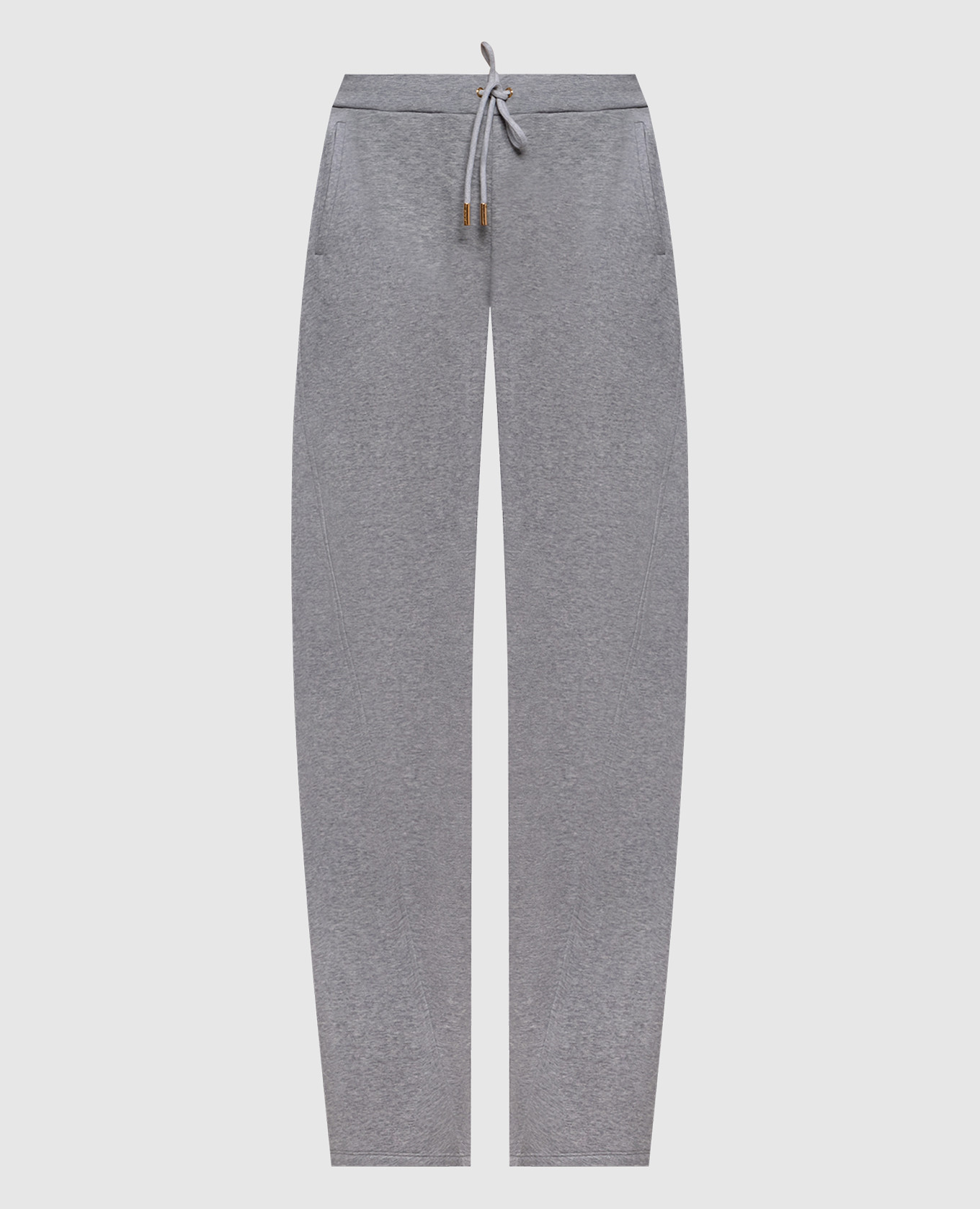 Grey melange cashmere sweatpants
