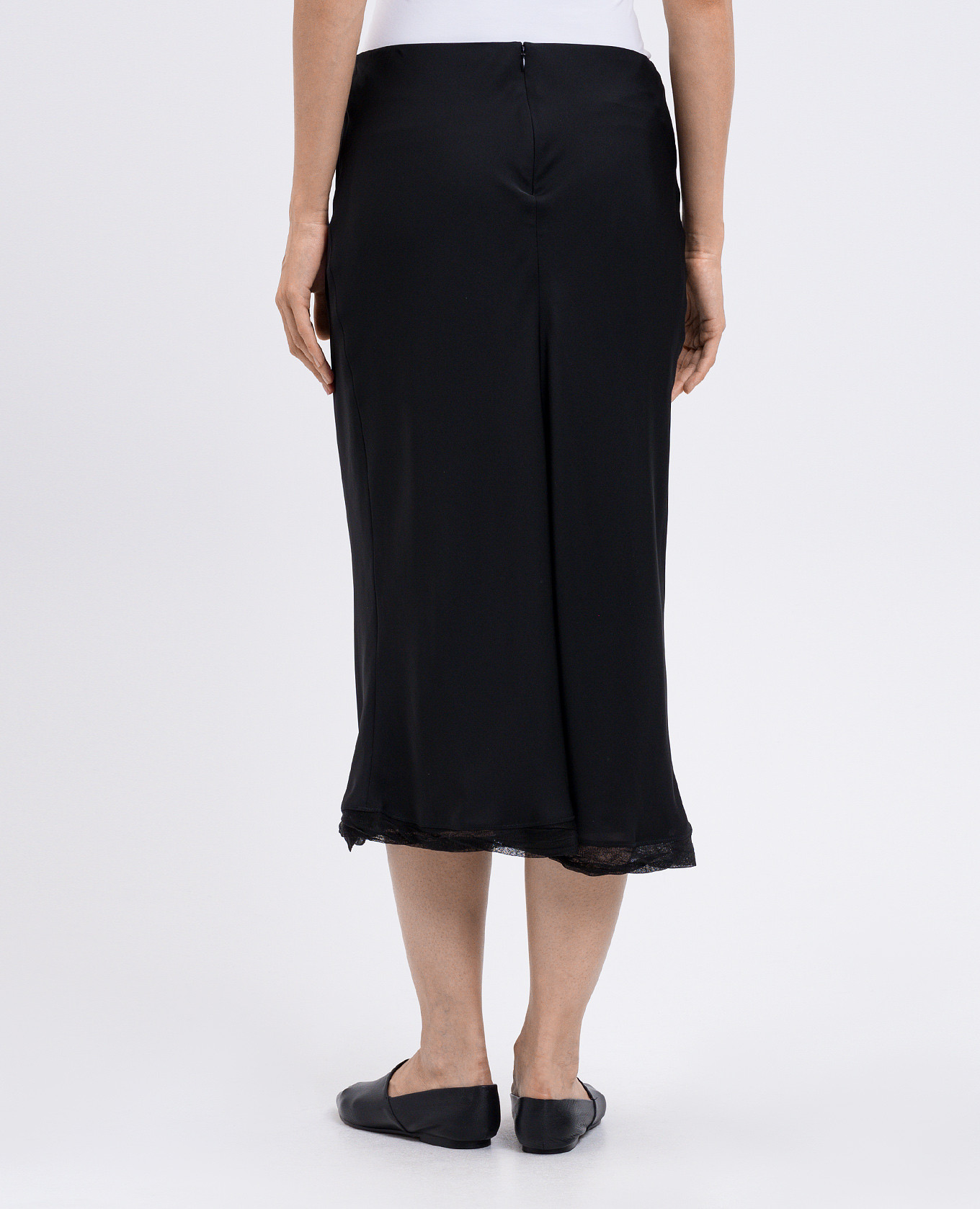 

Black silk midi skirt Toteme