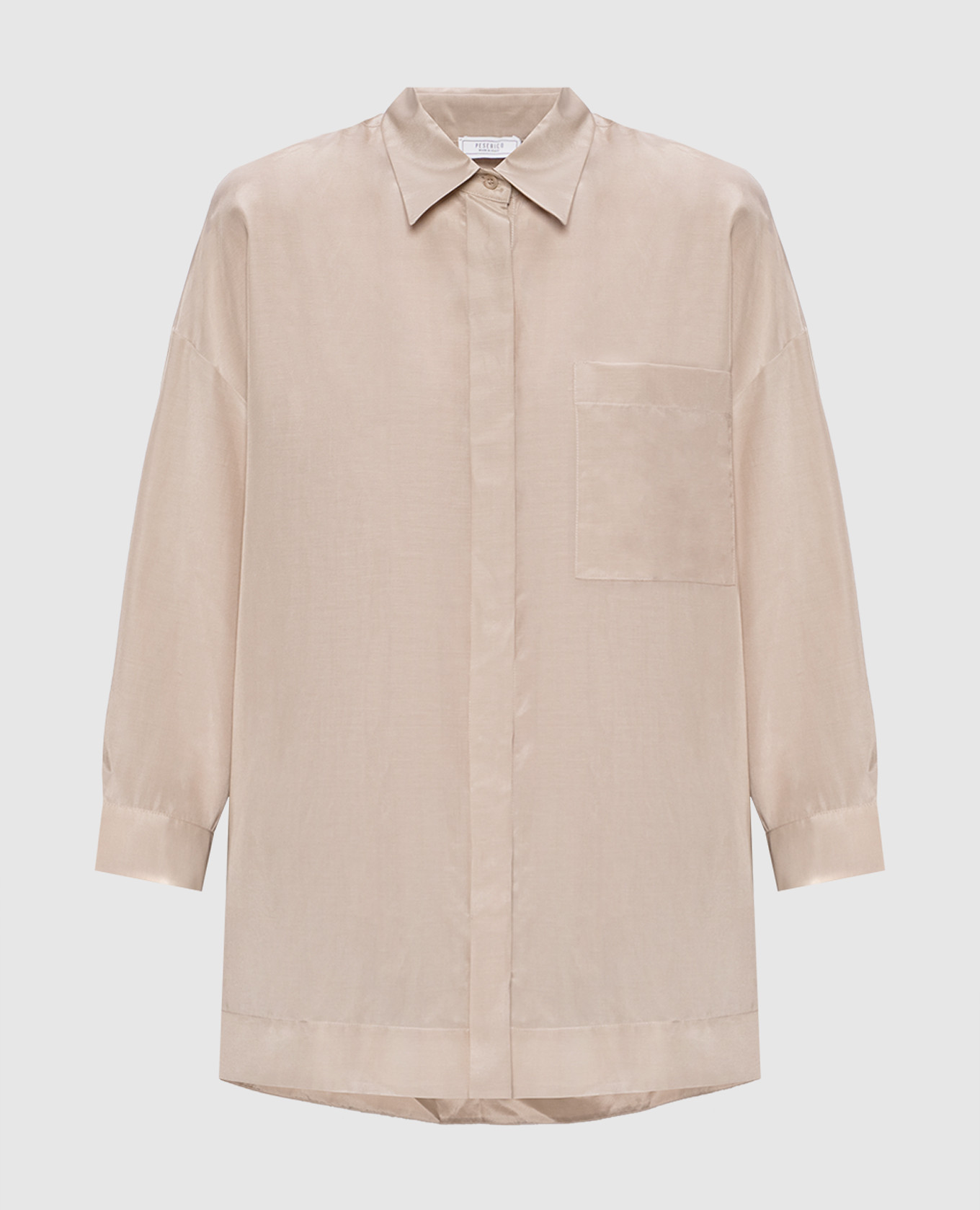 Beige silk shirt Peserico