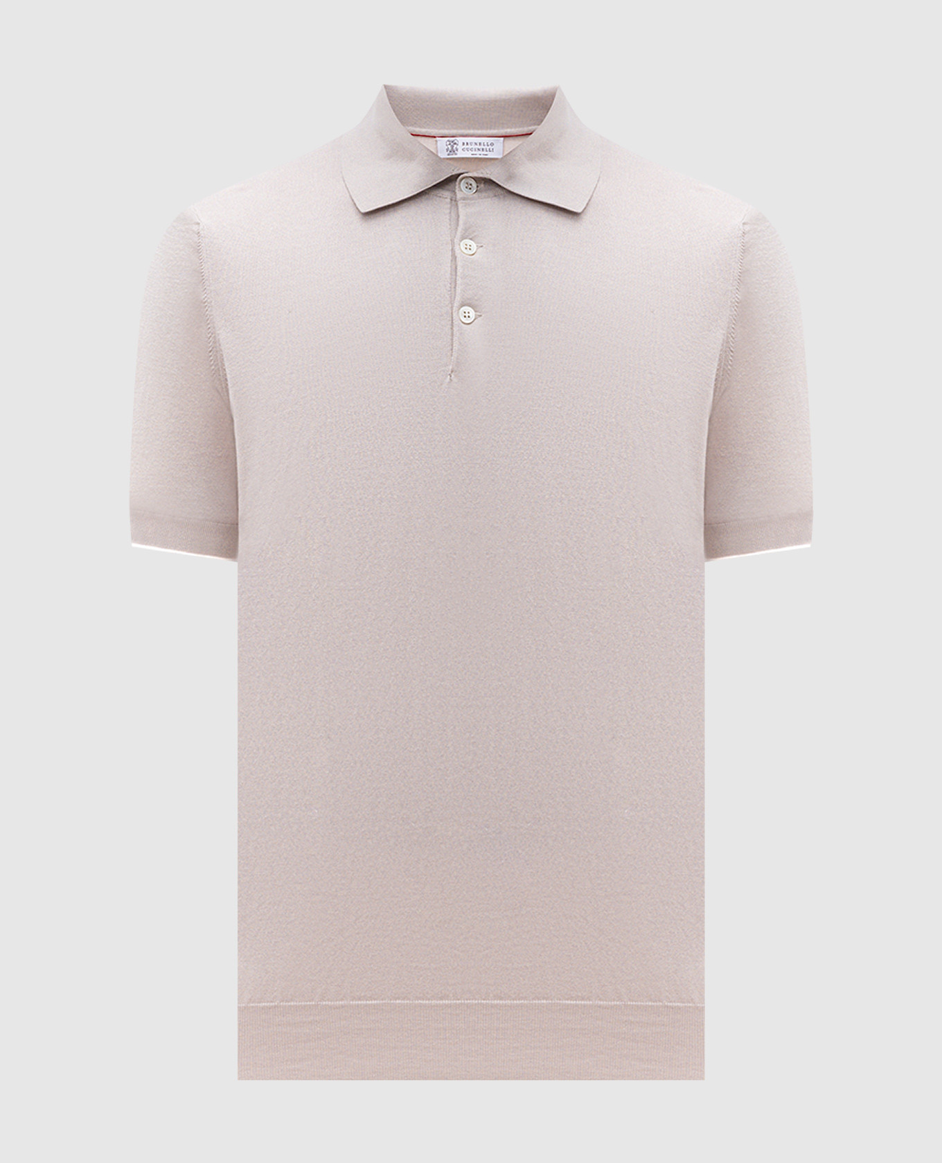 Beige polo Brunello Cucinelli