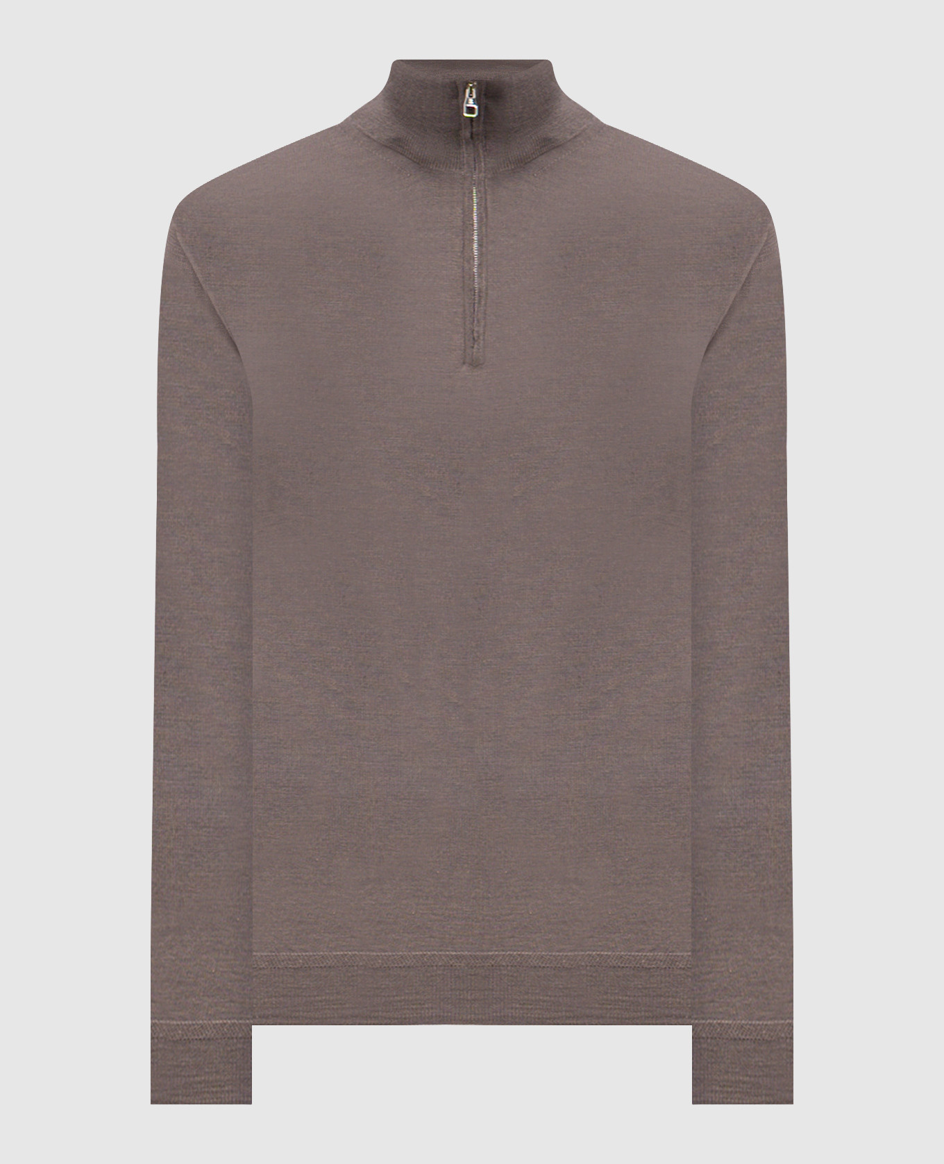 

Brown cashmere and silk jumper Brett Johnson