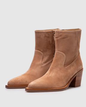 Stuart Weitzman Beige suede TATE boots SK186
