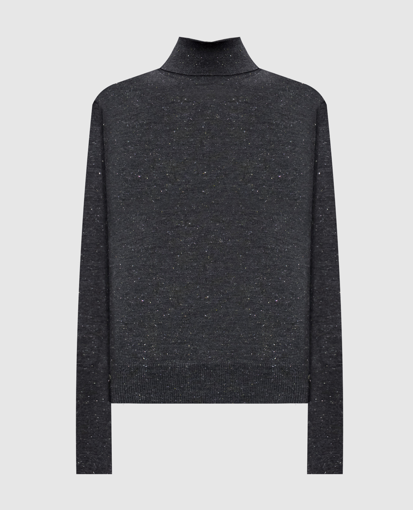 Gray wool golf with lurex Peserico
