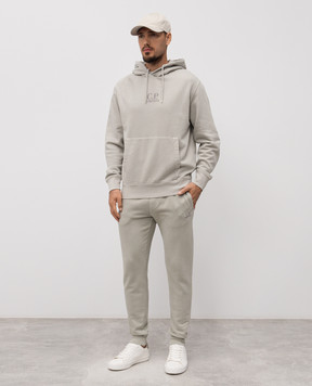 C.P. Company Khaki joggers with logo MSP720B006372R