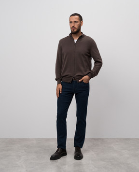 Cashmere&Whiskey Blue jeans with embossed logo MARIOTTO871