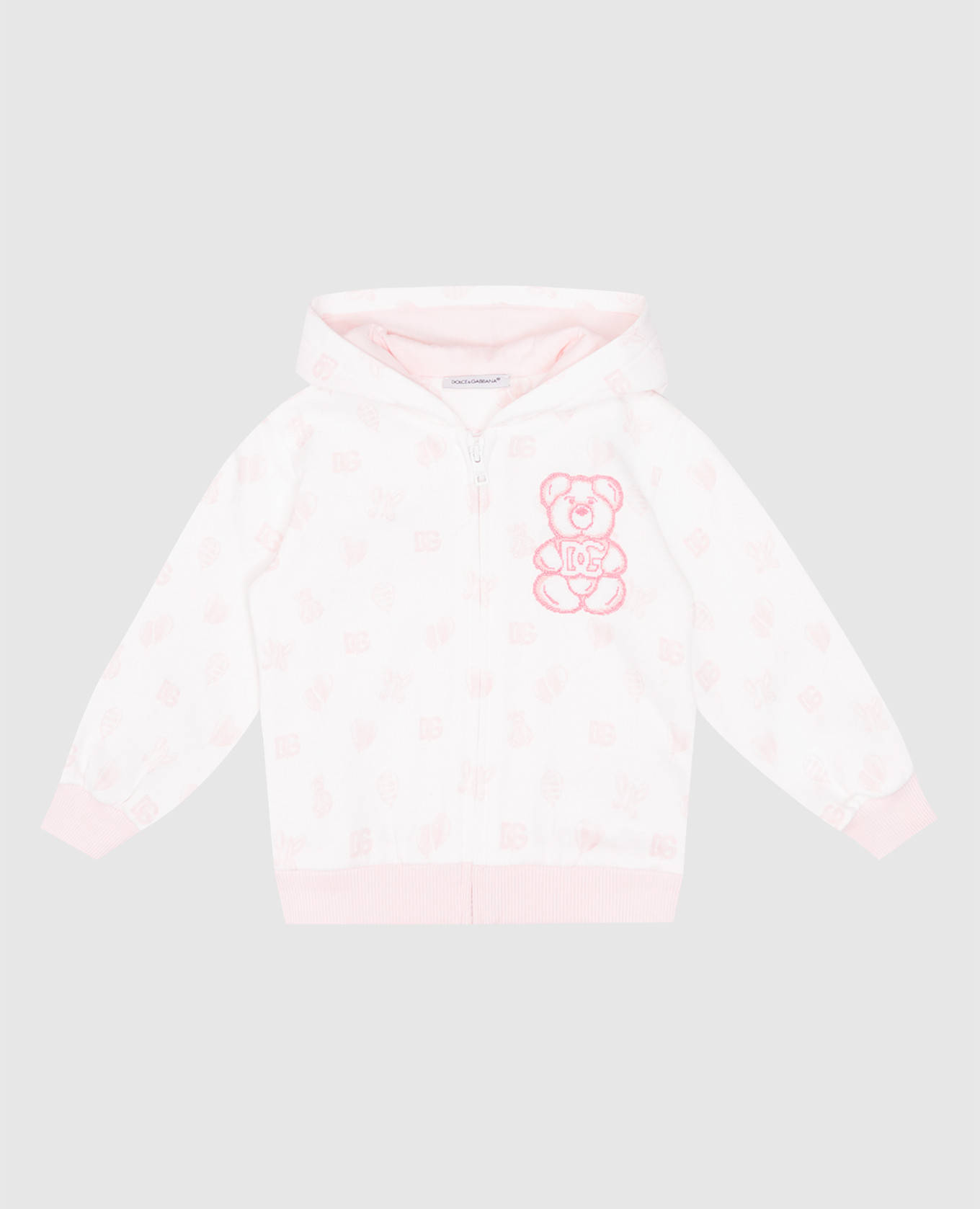 

Children's white sports jacket with monogram logo Dolce&Gabbana