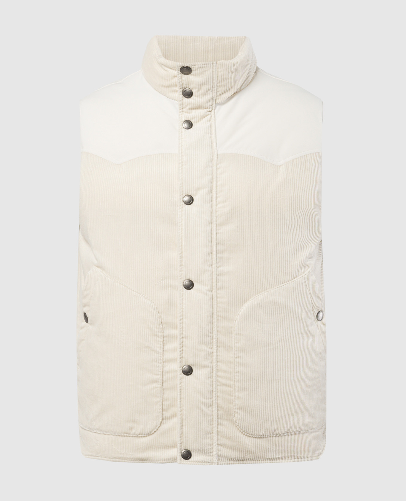 

Beige down corduroy vest Brunello Cucinelli