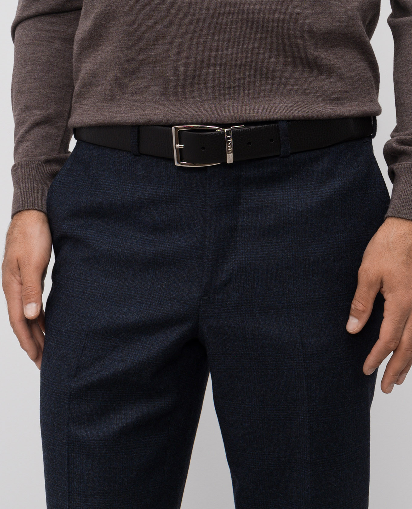

Black reversible leather belt Canali