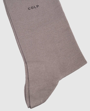 CDLP Grey socks with CDLP logo MSO006122201