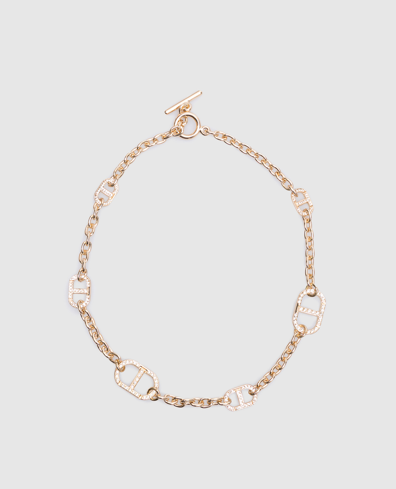 

Gold chain with logo Twinset, Golden