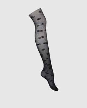 Dolce&Gabbana Black tights with logo 20 den O4B16TONP13