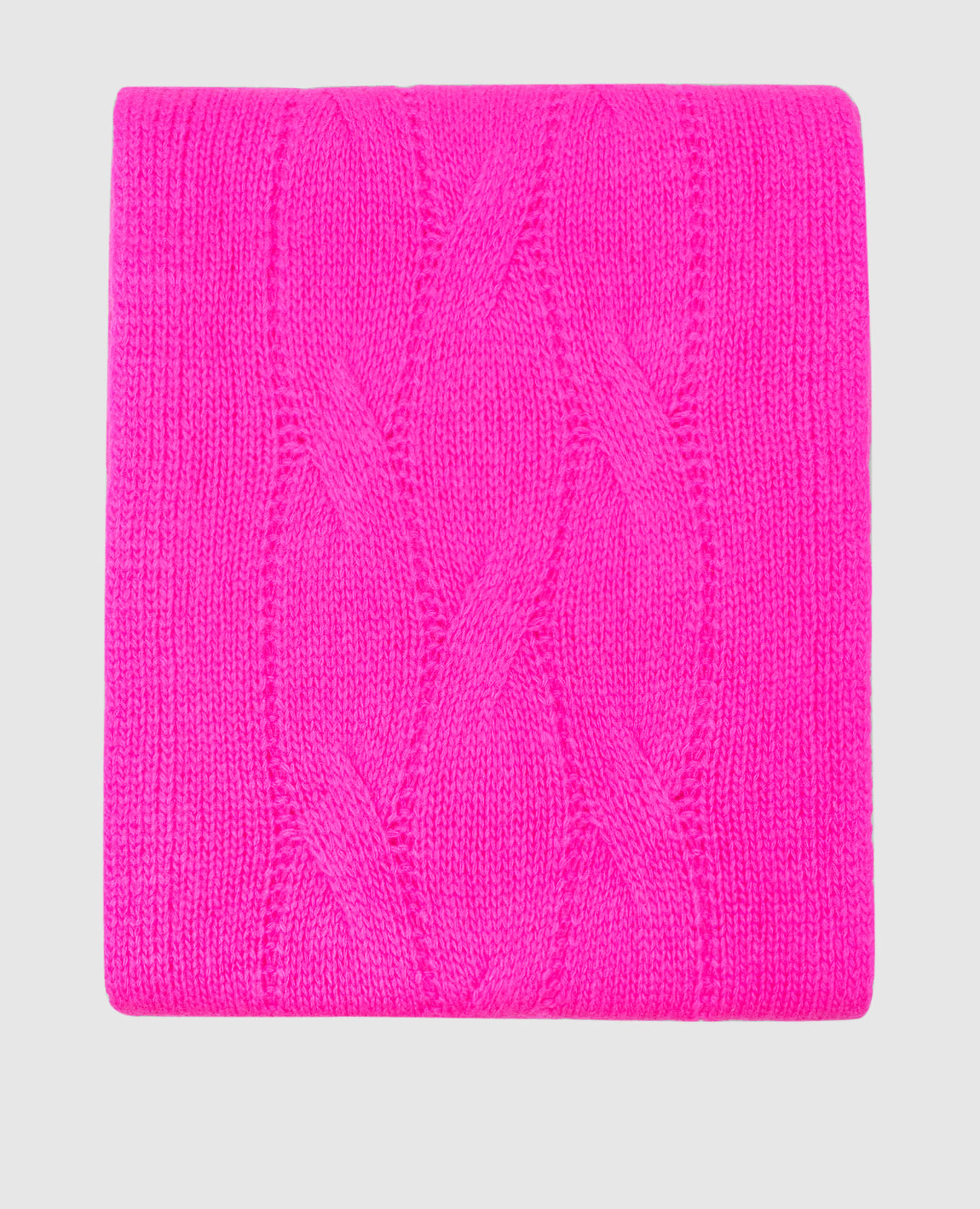 

Pink patterned wool and cashmere scarf Solotre