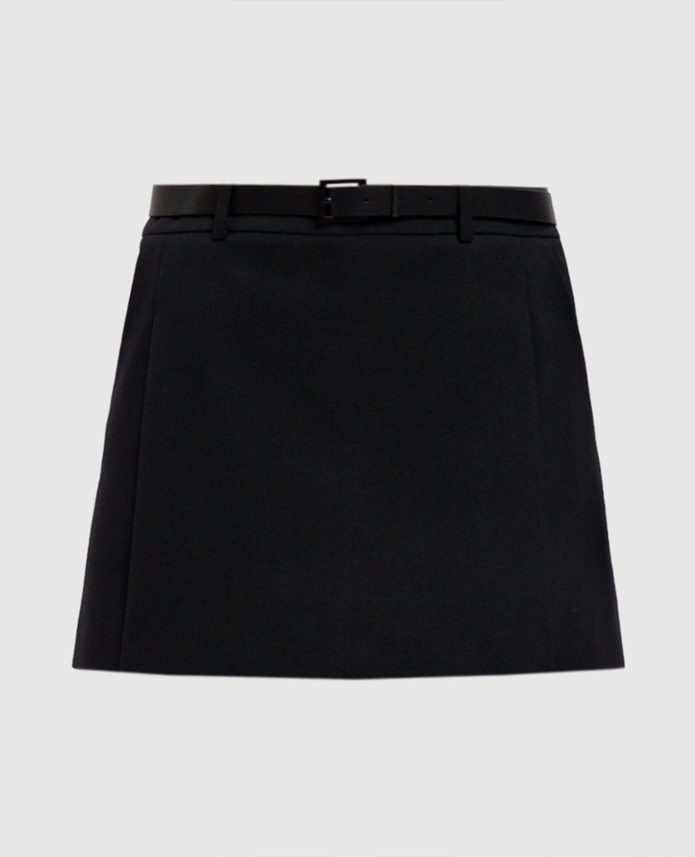 

Black wool skirt with belt Juun.j